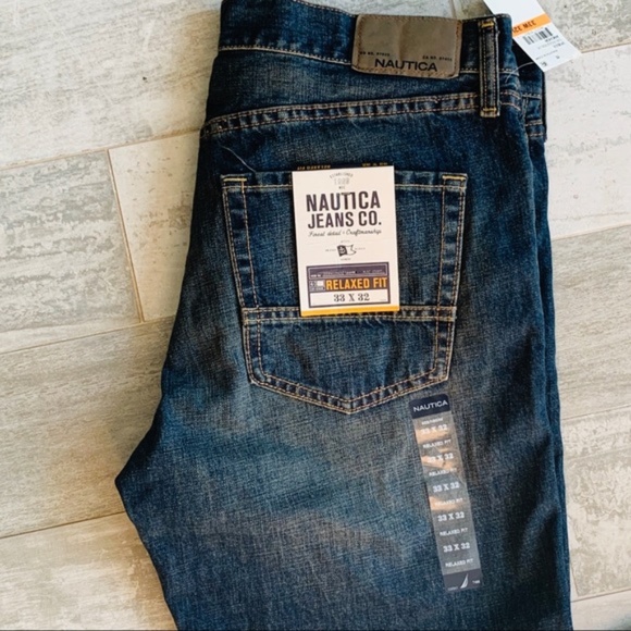NAUTICA Jeans Co. NYC Relaxed Fit Dark 34W 32L Men - Picture 6 of 10